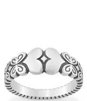 James Avery Sterling Silver Hearts and Butterflies Ring