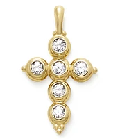 James Avery 14K Gold Antiquity Cross with Diamonds Charm