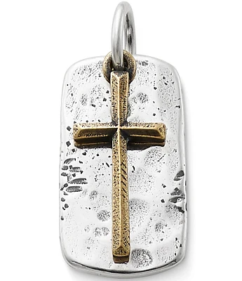 James Avery Jewelry Engravable Tag & Cross Pendant