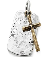 James Avery Jewelry Engravable Tag & Cross Pendant