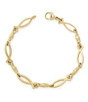 James Avery Fishers of Men Ichthus 14k Gold Bracelet