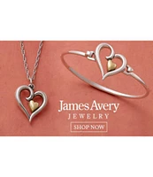 James Avery Joy of My Heart Sterling Silver and 14K Gold Ring