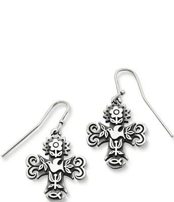 James Avery La Primavera Cross Drop Earrings