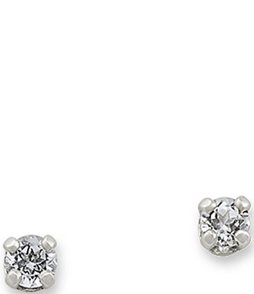 James Avery Lab-Created White Sapphire Stud Earrings