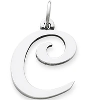 James Avery Large Script Initial Pendant Charm