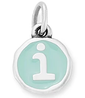 James Avery Light Blue Enamel Initial Charm