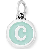 James Avery Light Blue Enamel Initial Charm