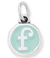 James Avery Light Blue Enamel Initial Charm