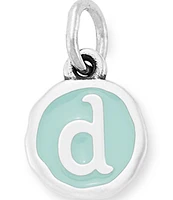 James Avery Light Blue Enamel Initial Charm