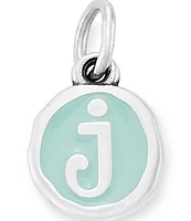 James Avery Light Blue Enamel Initial Charm