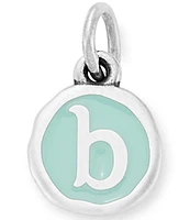 James Avery Light Blue Enamel Initial Charm