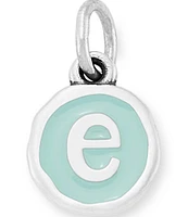 James Avery Light Blue Enamel Initial Charm