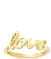 James Avery 14K Love Script Ring