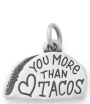 James Avery Love You More Than Tacos Charm