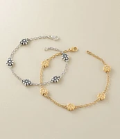 James Avery Margarita Flower Line Bracelet