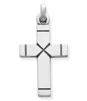 James Avery Sterling Silver Large Plain Latin Cross Pendant Charm