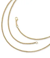 James Avery 14K Gold Medium Rolo Chain