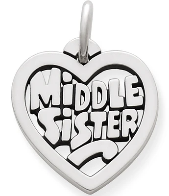 James Avery Middle Sister Heart Charm