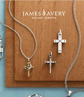 James Avery Nail Cross Sterling Silver Pendant Charm