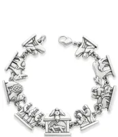 James Avery Sterling Silver Nativity Link Bracelet