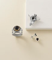 James Avery Onyx Gemstone Stud Earrings