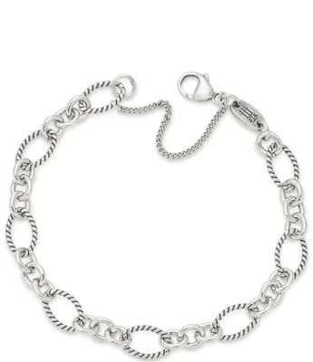 James Avery Oval Twist Charm Bracelet