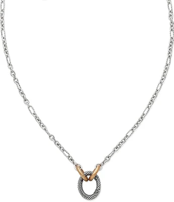 James Avery Oval Twist Changeable Charm Necklace