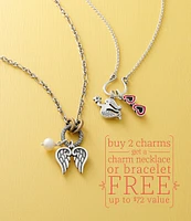 James Avery Oval Twist Changeable Charm Necklace