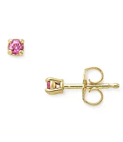 James Avery Petite Birthstone 14K Gold Ear Posts with Lab-Created Sapphires Earrings