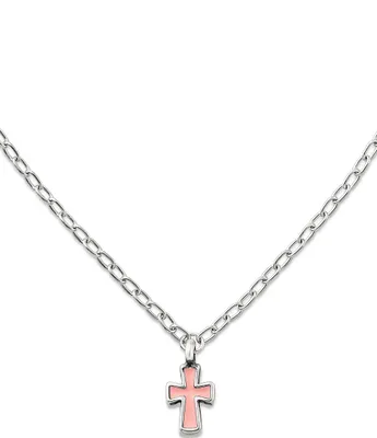 James Avery Petite Enamel Cross Necklace