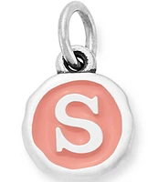 James Avery Pink Enamel Initials Charm