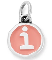 James Avery Pink Enamel Initials Charm