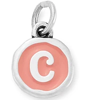 James Avery Pink Enamel Initials Charm