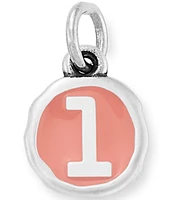 James Avery Pink Enamel Initials Charm