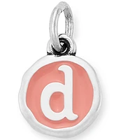 James Avery Pink Enamel Initials Charm