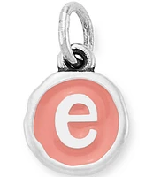 James Avery Pink Enamel Initials Charm