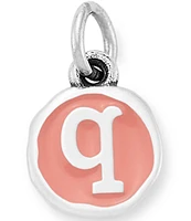 James Avery Pink Enamel Initials Charm