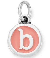 James Avery Pink Enamel Initials Charm