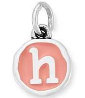 James Avery Pink Enamel Initials Charm