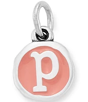 James Avery Pink Enamel Initials Charm