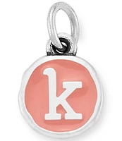 James Avery Pink Enamel Initials Charm