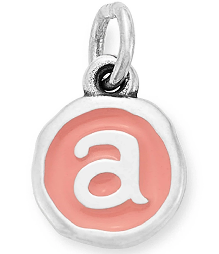 James Avery Pink Enamel Initials Charm