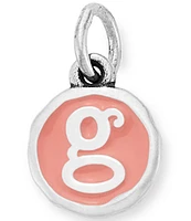 James Avery Pink Enamel Initials Charm