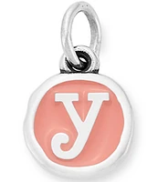 James Avery Pink Enamel Initials Charm