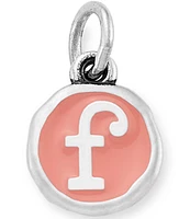 James Avery Pink Enamel Initials Charm