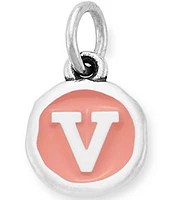 James Avery Pink Enamel Initials Charm