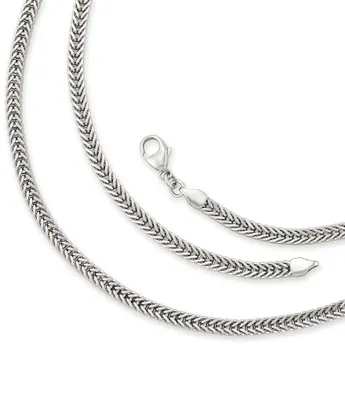 James Avery Rectangle Foxtail Chain Necklace