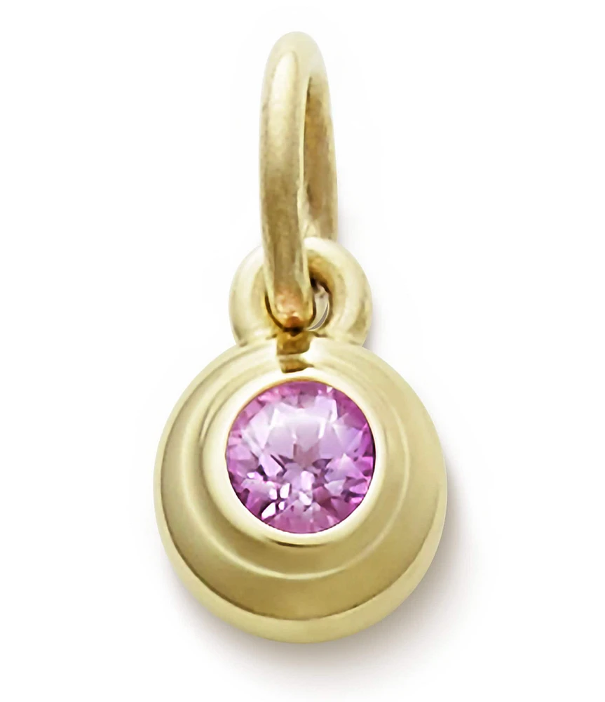 James Avery Remembrance October Birthstone with Lab-Created Pink Sapphire Charm