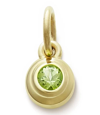 James Avery 14K Gold Remembrance With Peridot Charm