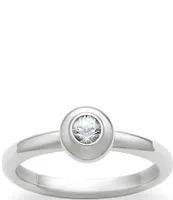 James Avery Remembrance Ring April Birthstone with Lab-Created White Sapphire